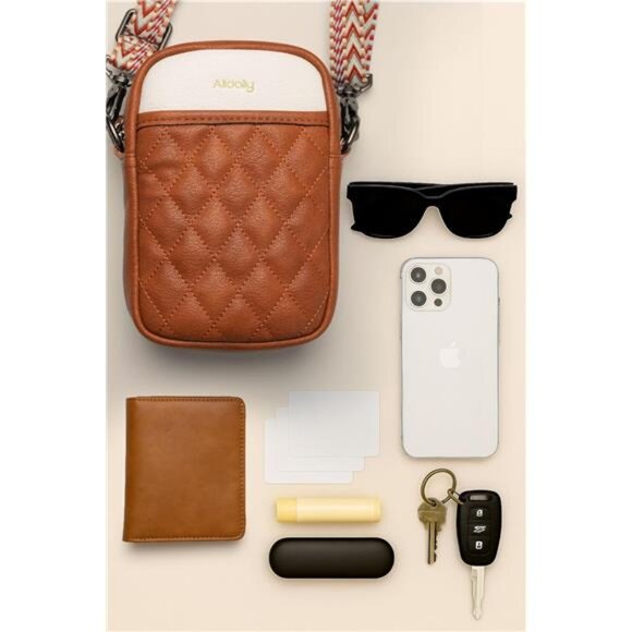 Small Crossbody Bag for Women Vegan Leather Purse Phone Wallet Card Slots - Picture 3 of 6